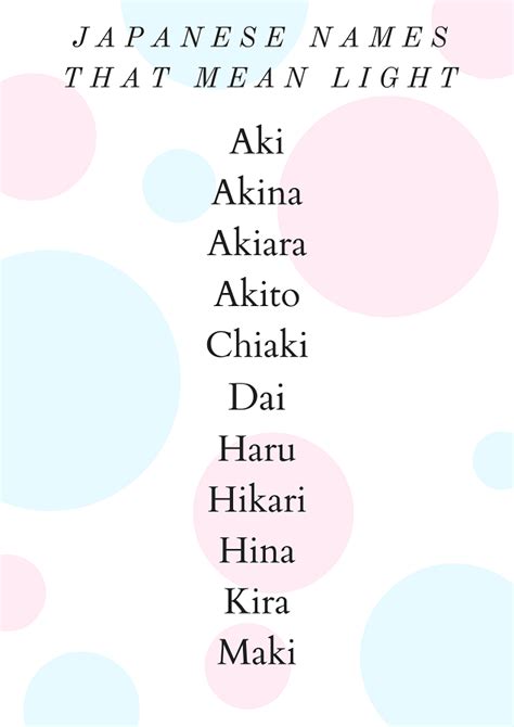 japanese names that mean light|japanese girl name meaning lightning.